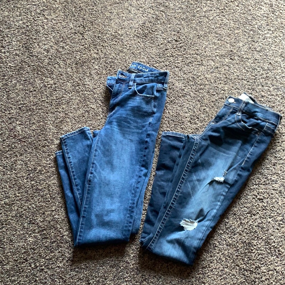 Two pairs of jeans bundle Sizes 00 and 1